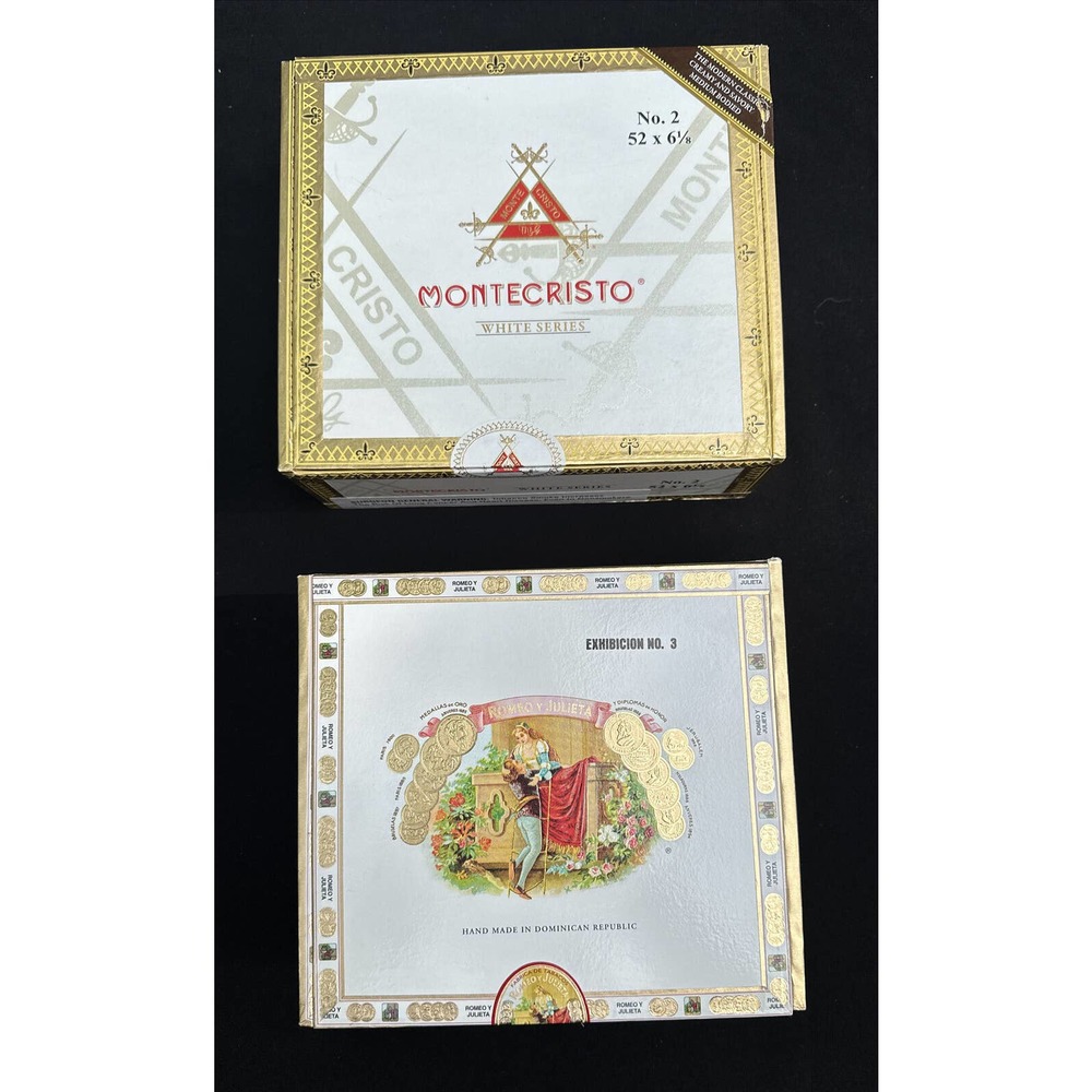 Romeo Y Julieta Toro Churchill & Montecristo White Series Toro Cigar Boxes 5U